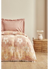 Resim Karaca Home Nelly Müslin Çift Kişilik Pike Yatak Örtüsü Takımı Somon 200.22.04.0262 