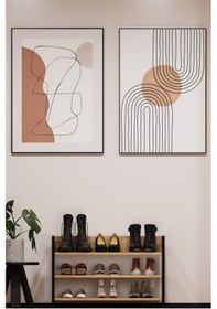 Resim Vetro Metal Ayakkabılık 3 Katlı Raflı Ayakkabı Düzenleyici Atlantik Çam 