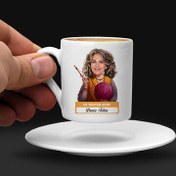 Resim En Tonton Anne Karikatürlü Kahve Fincanı 