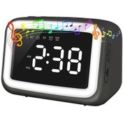 Resim Goldenqian Çocuk Çalar Saati, Hoparlörlü Ve Kısılabilir Gece Işığı, Çocuklar Için Siyah 96l06ı Siyah 