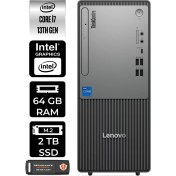Resim Lenovo Thinkcentre Neo 50T Gen 5 Intel Core I7 13700 64GB 2tb SSD Freedos Masaüstü Bilgisayar & Per4 USB Bellek 12UB000LTRP334 