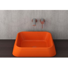 Resim Bocchi Firenze Çanak Lavabo Parlak Turuncu 1005-012-0125 