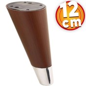Resim NZB Lüks Mobilya Sehpa Tv Ünitesi Koltuk Ayağı 12 Cm Kahverengi Ahşap Desenli Ayak 