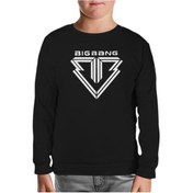 Resim Big Bang - Logo Siyah Çocuk Sweatshirt Siyah 