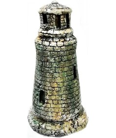 Resim Deniz Feneri Akvaryum Dekoru 19 CM Çok Renkli 