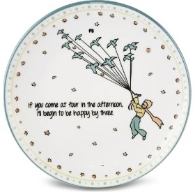 Resim Tekno Trust Yuvarlak Küçük Prens Yeni 6 Parça Seramik Pasta Seti 20 cm Modern Bpa Free Seramik 6 Parça Gri Past 