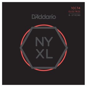 Resim D'Addario NYXL1074 Nikel Wound 8 Telli Elektro Gitar Teli (10-74) 