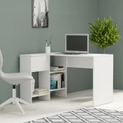 Resim Cantek Dizayn Eslem Çalışma Masası Beyaz-Beyaz 