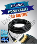 Resim 30 Metre Kaliteli Kalin Hdmi Fullhd 4K 3D Kablo 