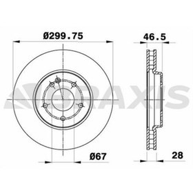 Resim FREN DISKI ON W203 00>07 CL203 02>08 C209 02>09 W210 97>02 R170 00>04 