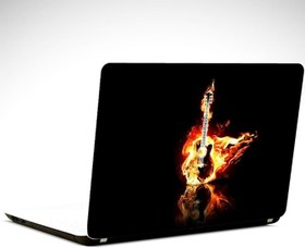 Resim Ateşli Gitar Laptop Sticker 17 inch (39X27CM) 