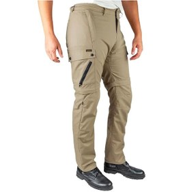 Resim Rıder Denım Alıze Bej Erkek Motosiklet Pantolon 