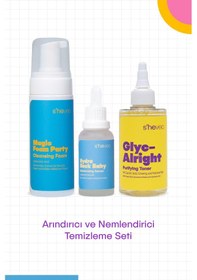 Resim Gözenekli Ve Siyah Noktalara Sahip Kuru Ciltlere Özel Bakım Seti 