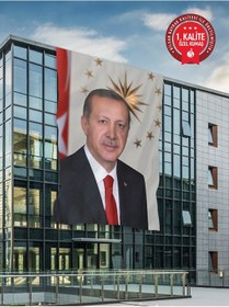Resim Recep Tayyip Erdoğan Posteri 150x225 Cm - Raşel Kumaş 1. Kalite 150 X 225 CM 