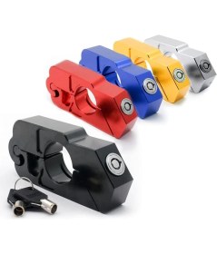 Resim Motosiklet Manet Fren Gidon Kilidi Cnc Alüminyum Pro Evrensel Hırsızlık Önleyici Karışık Renklerde 