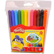 Resim Play-Doh Keçeli Kalem Pvc 2 MM 12 Renk PLAY-KE005 