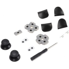 Resim Lemestar Ps5 Kol Tamir Seti: İletken Lastik Tamponlar, 3d Rocker Kapağı, L1-l2 R1-r2 Tuşlar Ve Tornavida - Dayanıklı Abs+silikon Eşyalar 