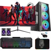 Resim Xaser XSR1184 Ryzen 5 5500 16GB Ram 512GB M.2 Nvme SSD 4gb GT740 23.8" 100Hz Curved Masaüstü Bilgisayarı 