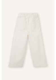 Resim Defacto Wıde Leg Fiyonk Nakışlı Gabardin Pantolon Kız Bebek G8150a526spwt34 Beyaz-wt34 