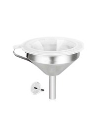 Resim Shineyee Sıvıları, Yağları Aktarmak, Reçel Yapmak İçin 200 Mesh Gıda Filtre Süzgeci İle 5.9 İnç 304 Paslanmaz Çelik Mutfak Hunisi 