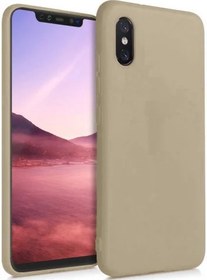 Resim Xiaomi Mi 8 Pro Kılıf İnce Soft Mat Renkli Esnek Silikon Kapak - Gold 