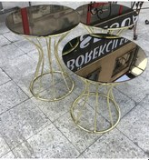 Resim Brc KUM SAAT Zigon Model Düz Siyah Temper Metal Çelik Gold renk kaplama El yapımı 