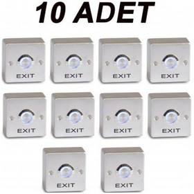 Resim Vk-k15a Işıklı Buton Paslanmaz Çelik 10 Adet 