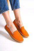 Resim Capone Outfitters Capone Oval Burunlu Nubuk Oranj Kadın Espadril 