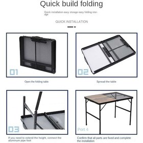 Resim Madfox Eazy Katlanır Kamp Masası Izgaralı 001 