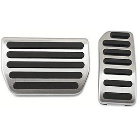 Resim Chuangyinshop 2 Adet At Paslanmaz Çelik Gaz Fren Pedal Kapağı Silvery Volvo S60 V60 Xc60 S80 2009-2018 
