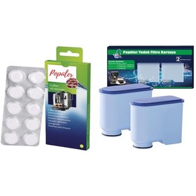 Resim Kahve Makinesi Bakım Seti 2 Li Aquaclean Filtre + 10 Lu Tablet 