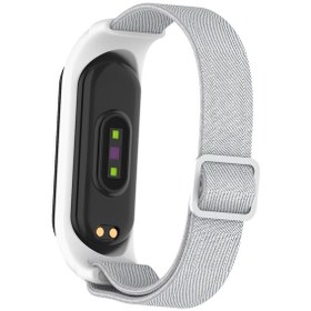 Resim Xiaomi Mi Band 3/4/5/6 İçin Elastik Naylon Akıllı Saat Kayışı Yedek Kordonlu Saat 