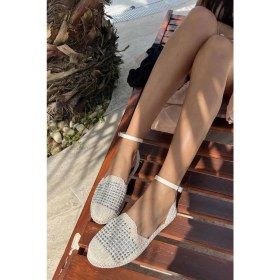 Resim Bambi Ten Beyaz Örgü Kadın Espadril K018231707 