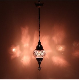 Resim Dekoratif EL YAPIMI TAVAN LAMBASI AVİZE TEKLİ SARKIT 