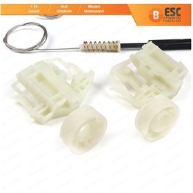 Resim BMW X3 E83 2003-11 İçin Elektrikli Arka Sol Cam Kriko Tamir Seti 
