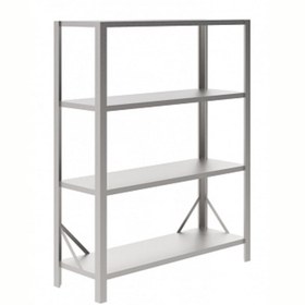 Resim Professional Paslanmaz Çelik Düz Etejer Seti, 4 Raflı, 1570 Mm NSC1570 