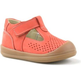 Resim Rakerplus Hakiki Deri Turuncu Cırtlı Anatomik Bebek Sandalet Turuncu 