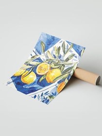 Resim Zestia Çerçevesiz Poster, Limon Dalları, Mutfak Dekoru Poster No: 112022 21 x 30 