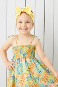 Resim Babygiz El Yapımı Yumuşak Fiyonk Bağlamalı Doğal Pamuklu Penye Bebek Çocuk Kız Bandana Best Of Serisi 