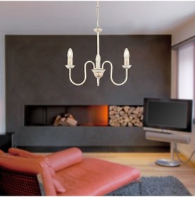 Resim Barceto 3Lü Beyaz Spor Modern Sarkıt Mutfak Salon Avize 