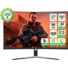 Resim GamePower Vivid T50 27'' Curved RGB 180Hz 0.5ms FHD 1500R Curved 2x2W Speaker VA Gaming Monitör (Sıfır Ölü Piksel Garantili) 