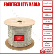 Resim Fourtech Ft-250-050 4+1 250M Cctv Kamera Kablo New 
