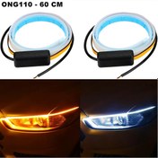 Resim Point Far Üstü Kayar Led Audi Tip Gündüz Ledi 60 Cm Beyaz-Turuncu N11.2490 