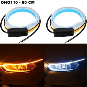 Resim Point Far Üstü Kayar Led Audi Tip Gündüz Ledi 60 Cm Beyaz-Turuncu N11.2490 