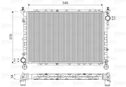 Resim RADYATÖR ALFA 145 1.4 1.6 94-96 146 1.4-1.6 BOXER 94-96 