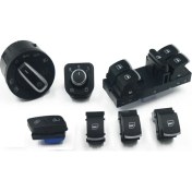 Resim Volkswagen cc Cam Far Ayna Sis Anahtarı Düğme Seti Krom 2008--201 