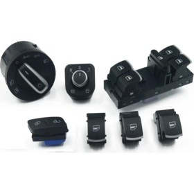 Resim Volkswagen cc Cam Far Ayna Sis Anahtarı Düğme Seti Krom 2008--201 