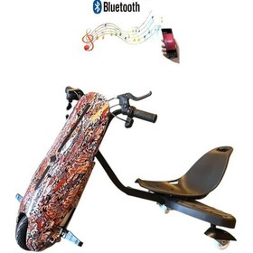 Resim Citymate Drift Car Bluetooth Hoparlörlü Işıklı Turuncu Elektrikli Kaykay Hoverboard 