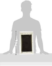 Resim SkyGOO Perfect Pet kedi kapısı, teleskopik çerçeveli, yumuşak, 17,8 x 28,6 cm, boyut M revify 827927 