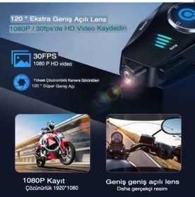 Resim Konyax Q28 Kameralı Motosiklet Kask Kulaklığı 